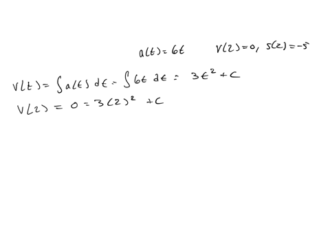 body-moves-in-straight-line-with-acceleration-at-6t-find-the-velocity-vt-and-the-position-function-st-if-the-following-initial-conditions-are-given-v-0-when-2-and-5-when-2-79263