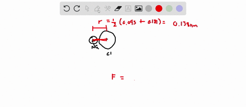 calculate-the-coulombic-attractive-force-between-a-pair-of-na-and-cl-ions-that-just-touch-each-other-assume-the-ionic-radius-of-the-cation-to-be-0095nm-and-anion-0181nm-given-o-is-8854x10-12-69226