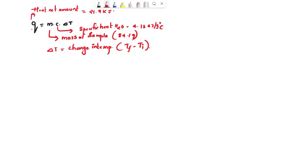 SOLVED: A substance has a specific heat of 4.0 kJ/kg °C and a mass of ...