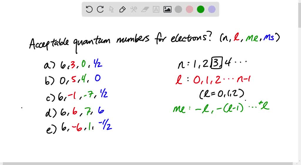 SOLVED: Which one of the following represents an acceptable set of