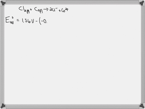 what-is-the-calculated-value-of-the-cell-potential-at-298-k-for-an-electrochemical-cell-with-the-following-reaction-when-the-clz-pressure-is-148-atm-the-cl-concentration-is-749-x-10-m-and-th-69632
