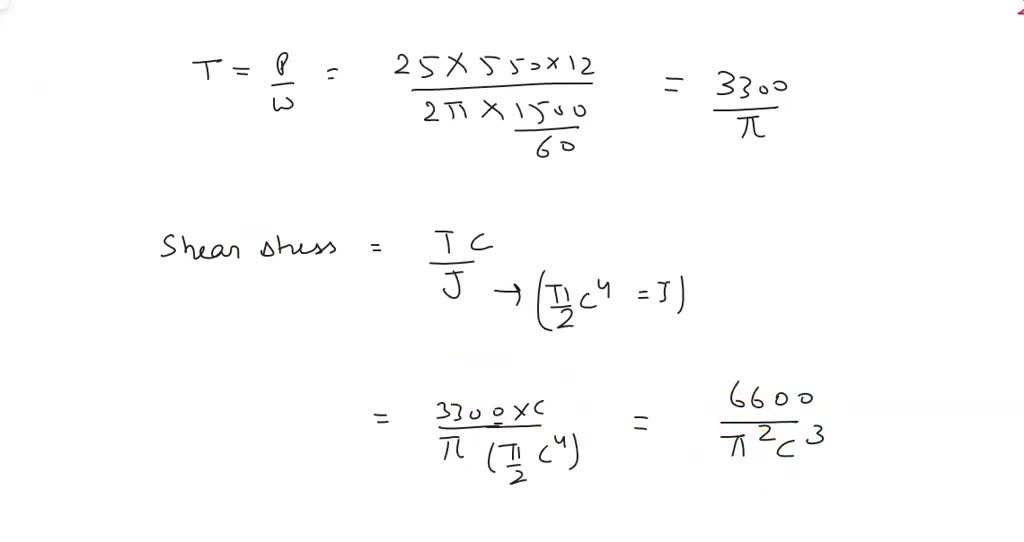 SOLVED: An aluminum alloy is to be used for a drive shaft such that it ...