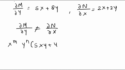 1-solve-the-following-exactinexact-differential-equation-if-it-is-inexact-then-solve-it-by-finding-the-integrating-factor-5zy-4y2-1-dx-x2-2xy-dy-0-03523