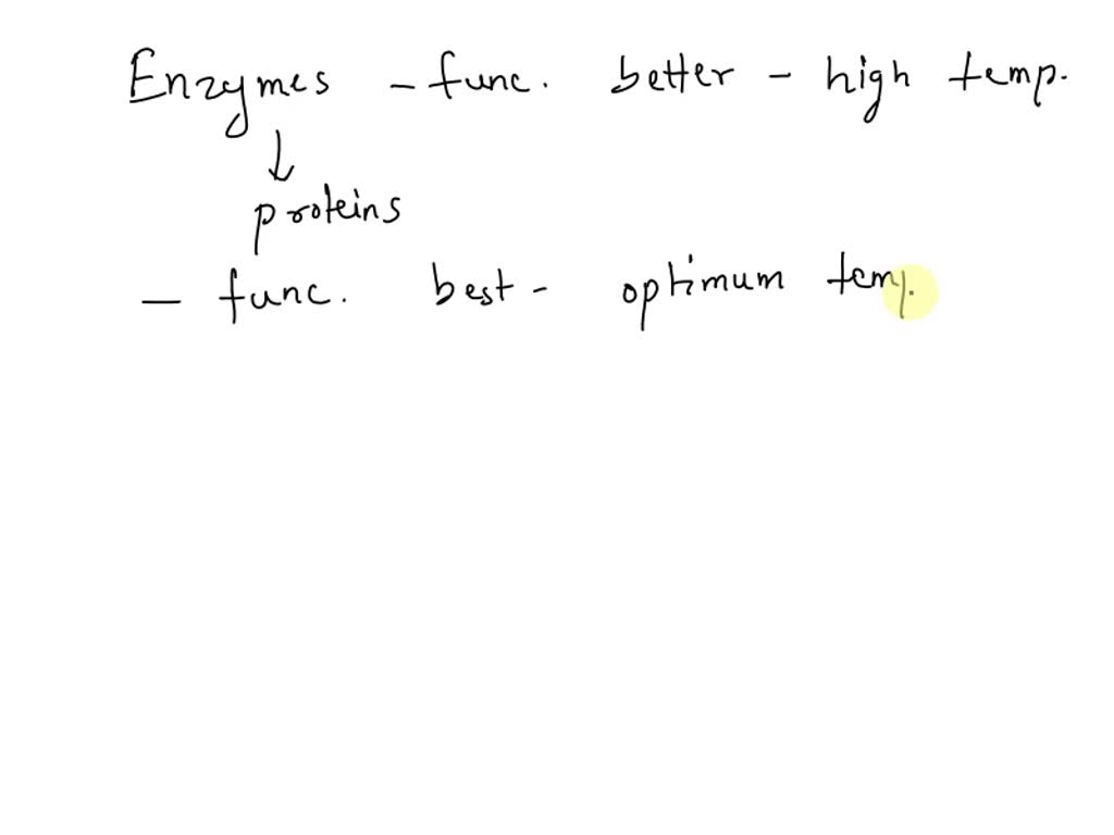 SOLVED an enzyme will function better at higher temperature . Is this