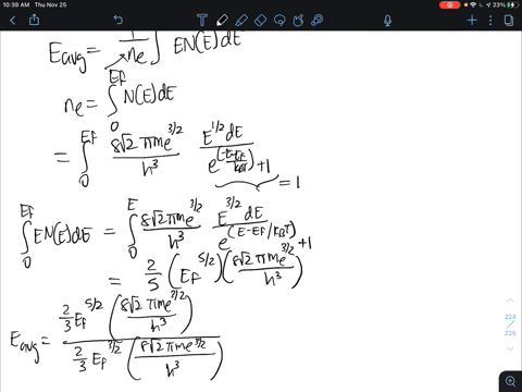 show-that-the-average-kinetic-energy-of-a-conduction-electron-in-a-metal-at-0-mathrmk-is-e_mathrmayg-54305