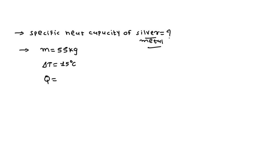 What Is The Specific Heat Of Silver