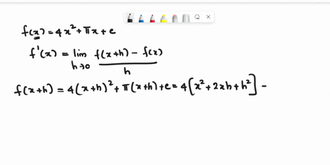 7-use-the-definition-of-the-derivative-to-find-the-first-derivative-of-x-given-fx-4x-xe-87078