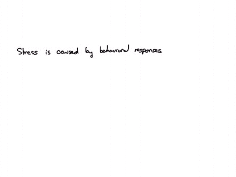 stress-is-caused-by-behavioral-responses-to-events-that-are-qquad-threatening-definitely-appraised-as-rarely-not-perceived-as