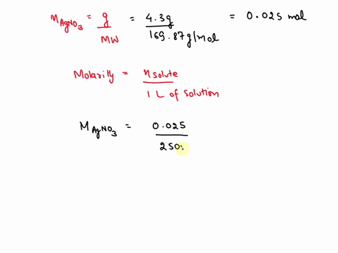 a-43-g-of-agno3-was-dissolved-in-250-ml-of-distilled-water-then-it-is-used-as-a-titrant-to-titrate-018-g-of-unknown-sample-containing-chloride-using-suitable-indicator-it-is-required-200-ml-10189