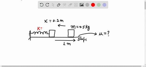 a-block-with-mass-050-kg-is-forced-against-a-horizontal-spring-of-negligible-mass-compressing-the-spring-a-distance-of-020-m-textbffig-p739-when-released-the-block-moves-on-a-horizontal-tabletop-for-2