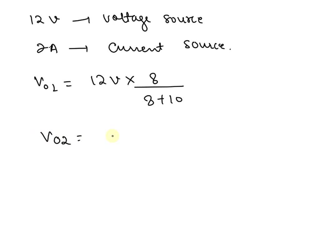 SOLVED: Find the voltage across terminal a-b applying superposition ...