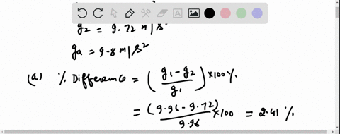 b_-in-an-experiment-to-measure-the-acceleration-g-due-to-gravity-two-values-996-mls-and-972-ms-are-determined-find-1-the-percent-difference-of-the-measurements-2-the-percent-error-of-each-me-54162