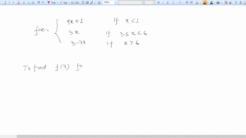 evaluate-the-function-find-f7-for-the-piecewise-function-9x-1-if-x-1-fx-3x-if3-x-6-3-mmnm-7x-ifx-6-89603