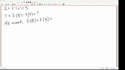 suppose-that-2-f-x-3-for-all-values-of-x-what-are-the-minimum-and-maximum-possible-values-of-___f8-f3-_____-17484