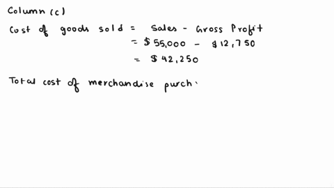 fill-in-the-blanks-in-the-following-separate-income-statements-a-through-e-b-c-43500-55000-d-sales-cost-of-goods-sold-62000-25600-merchandise-inventory-beginning-8000-17050-7500-8000-32000-6-60287