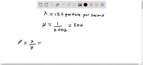 assume-that-an-average-of-125-packets-per-second-of-information-arrive-to-a-router-and-that-it-takes-an-average-of-0002-second-to-process-each-packet-assuming-exponential-inter-arrival-and-s-27285