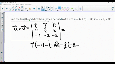 find-the-length-and-direction-when-defined-of-u-v-u-4i-2j-8k-v-i-2j-2k
