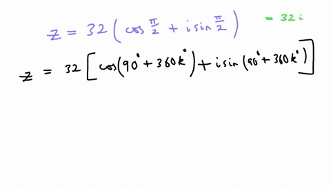 16-find-the-complex-fifth-roots-of-32i-write-roots-in-polar-form-with-oargument-in-degrees-41949