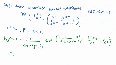 let-xiyi-xny-random-sample-from-bivariate-normal-distribution-where-0-and-p-11-are-unknown-parameters-find-the-mle-s-of-02-and-hint-first-solve-the-problem-in-terms-of-q1-91-0-and-q2-2021-0-31932
