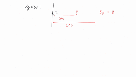 an-electric-current-passes-through-a-long-straight-wire-at-a-distance-5-cm-from-the-wire-the-magnetic-field-is-b-the-field-at-20-cm-from-the-wire-would-be