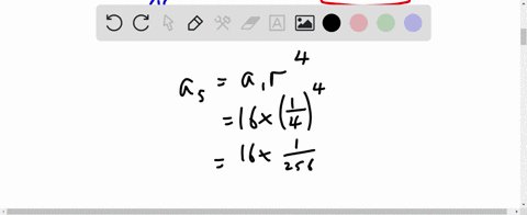 the-first-term-of-a-geometric-sequence-is-16-and-the-fourth-term-is-a-find-the-common-ratio-r_-r-14-find-the-fifth-term-a5-116-b-find-the-partial-sum-of-the-first-eight-terms-s8-2133-need-he-73254