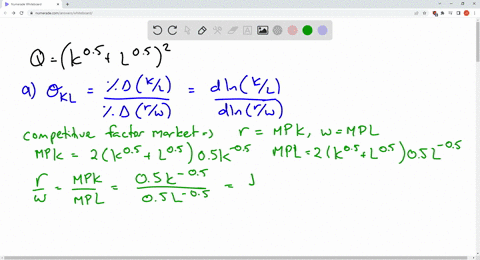 consider-a-ces-production-function-given-by-q-k05-l052-a-what-is-the-elasticity-of-substitution-for-this-production-function-b-does-this-production-function-exhibit-increasing-decreasing-or-47304
