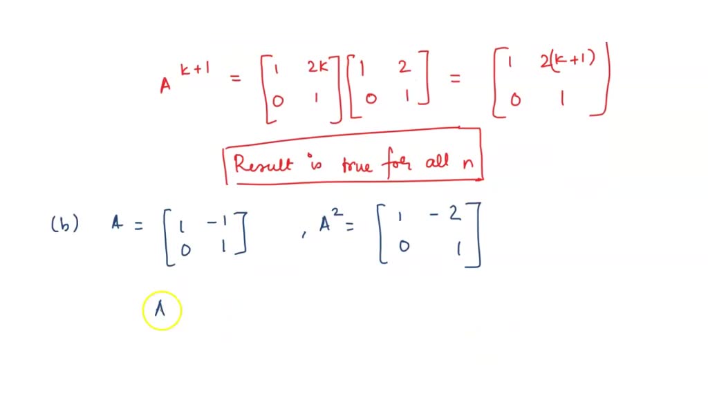 SOLVED: Problem 2. (15 points total) For the matrix A find a general ...