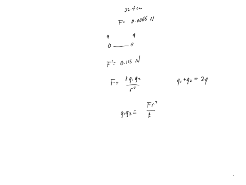 there-are-two-identical-positively-charged-conducting-spheres-fixed-in-space-the-spheres-are-324-cm-apart-center-to-center-and-repel-each-other-with-an-electrostatic-force-of-f100660-n-a-thi-79163
