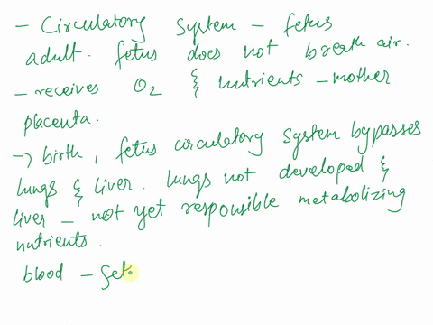 discuss-the-circulation-in-foetal-mammals-prior-to-birth-and-immediately-after-birth-42937