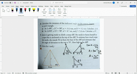 calculate-the-measure-of-the-indicated-angle-to-the-nearest-degree-in-each-triangle-in-aabc-zc-90-a-113-cm-and-b-92-cm-calculate-za-6-in-adef-zd-90d-87-cm-andf-54-cm-calculate-zf-9-janice-is-54454
