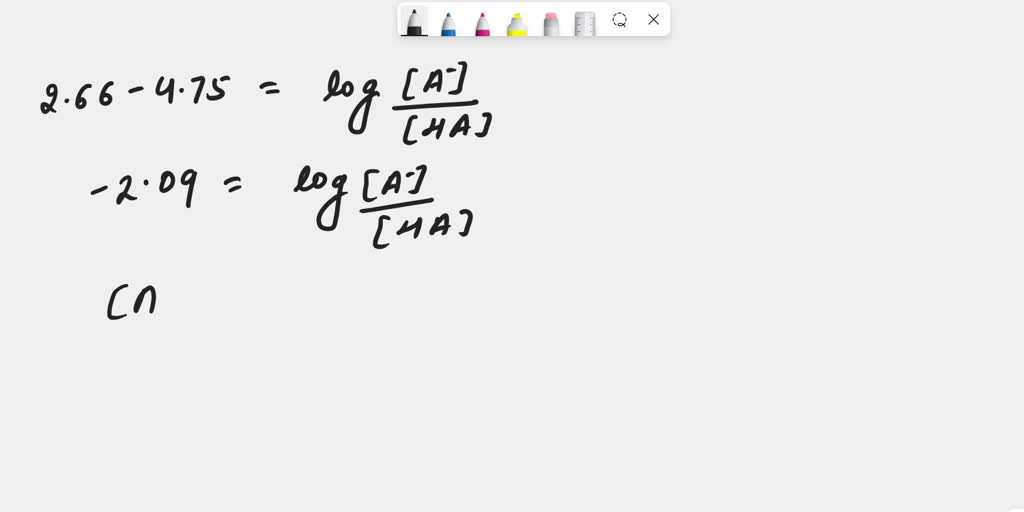 SOLVED The pKa of acetic acid is 4.75. If our white vinegar solution