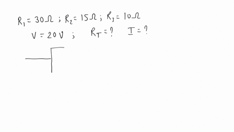 three-resistors-of-30-ohm-15-ohm-and-10-ohm-are-connected-in-parallel-to-a-20-v-battery-calculate-the-equivalent-resistance-of-the-circuit-the-total-current-for-the-circuit
