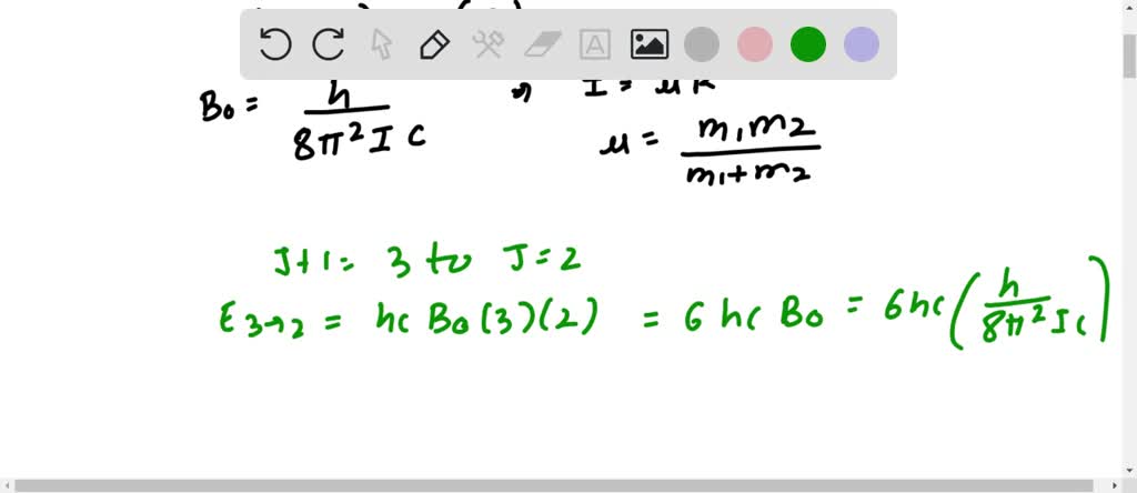 SOLVED: The moment of inertia of a CO molecule is 1.46 X 10 46 'kg m2 ...