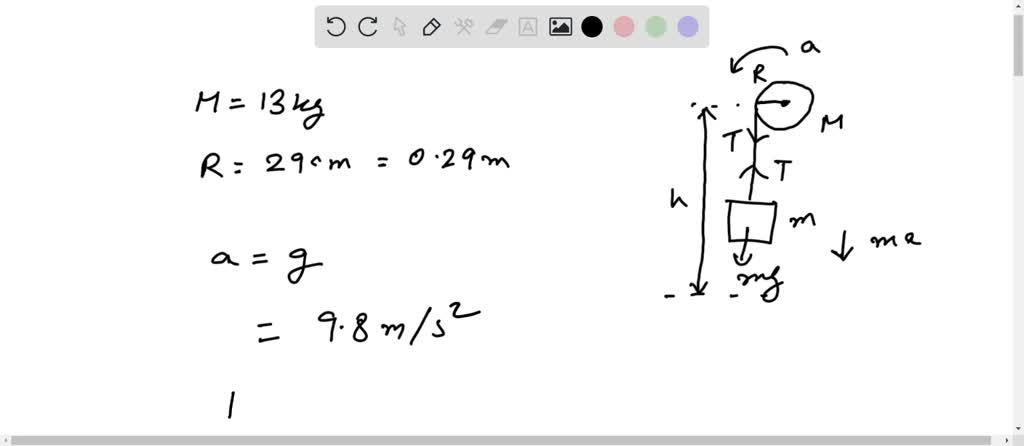 SOLVED: The diagram below shows an apparatus consisting of a massive ...