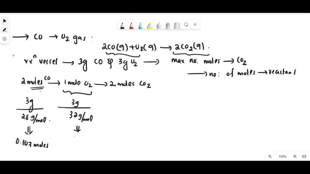 solved-a-mixture-of0-161-moles-of-c-is-reacted-with-0-117-moles-of-o2