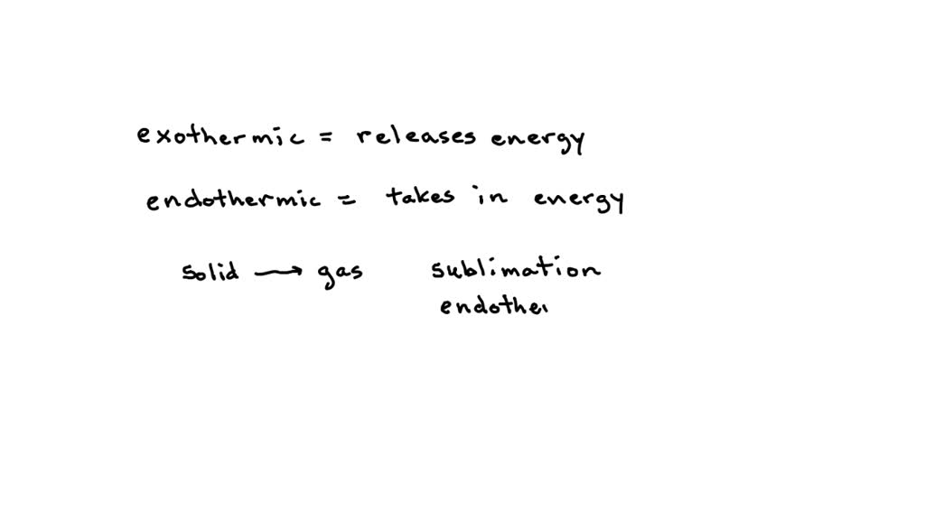 SOLVED Name the following phase changes and state whether the process