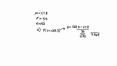 a-population-of-values-has-a-normal-distribution-with-1178-and-o-55-you-intend-to-draw-a-random-sample-of-size-n-192-find-the-probability-that-a-single-randomly-selected-value-is-less-than-1-59359
