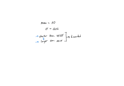 a-machine-makes-iron-rods-that-are-supposed-to-be-50-inches-long-it-is-known-that-probability-distribution-of-rods-made-on-this-machine-is-normal-with-mean-of-50-inches-and-standard-deviation-of-06-in