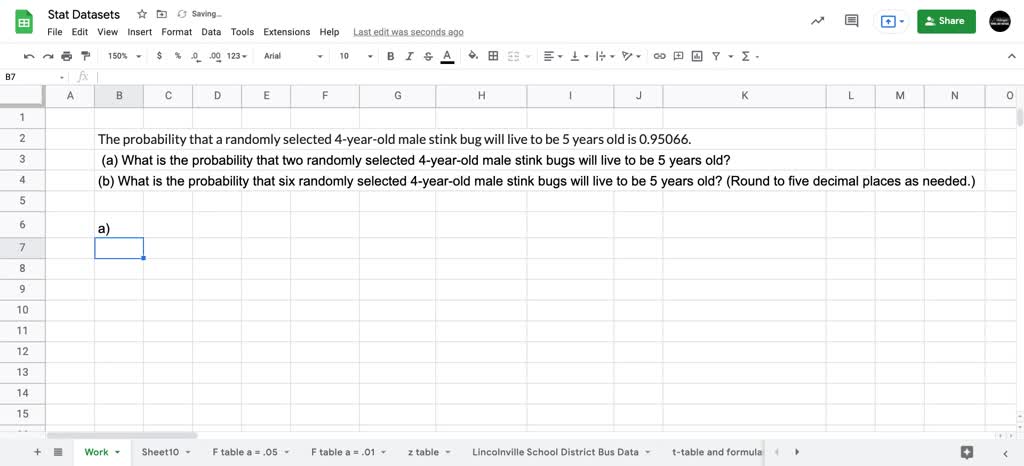 Solved: The Probability That A Randomly Selected 4-year-old Male Stink 