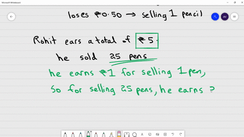 rohit-earns-profit-of-1-by-selling-one-pen-and-suffers-a-loss-of-50-paise-by-selling-one-pencil-one-day-rohit-earns-5-if-he-sold-25-pens-how-many-pencils-did-he-sell-69714