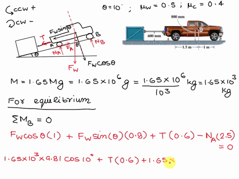 the-truck-and-crate-shown-in-figure-1-are-resting-on-an-upward-10-incline-the-truck-has-a-mass-of-175-mg-and-a-center-of-mass-at-g-the-coefficient-of-static-friction-between-the-wheels-and-t-74484