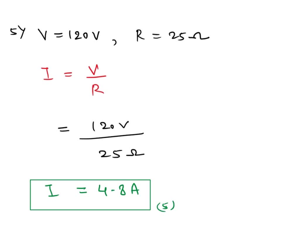 SOLVED: ENV-111 Ohm's Law Practice Worksheet An alarm clock draws 0.5 A ...