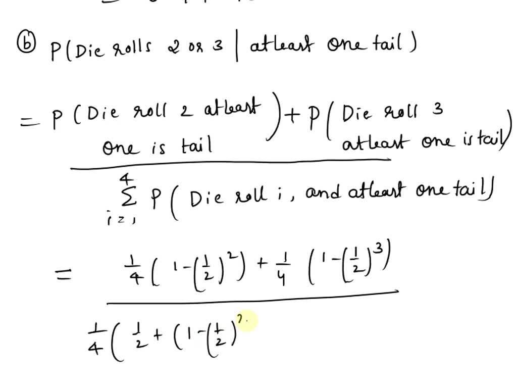 A fair four-sided die is rolled. A fair coin is then tossed a number of ...