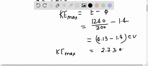 a-light-of-wavelength-300-nm-is-incident-on-a-metal-that-has-a-work-function-of-14-ev-what-is-the-ma-80284