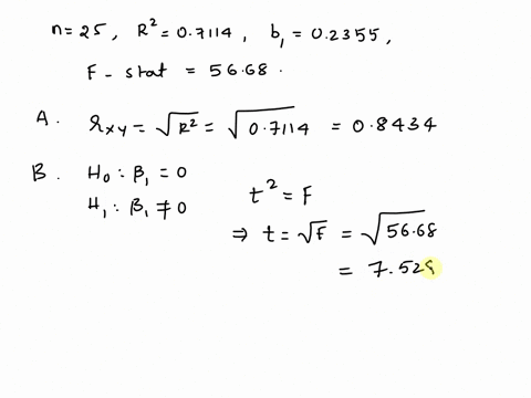 for-a-data-set-with-n-independent-observations-x1yixnyn-simple-linear-regression-is-fit-and-the-following-information-is-obtained-from-the-fit-and-anova-table-n-25-r2-07114b1-02355-f-statist-51708
