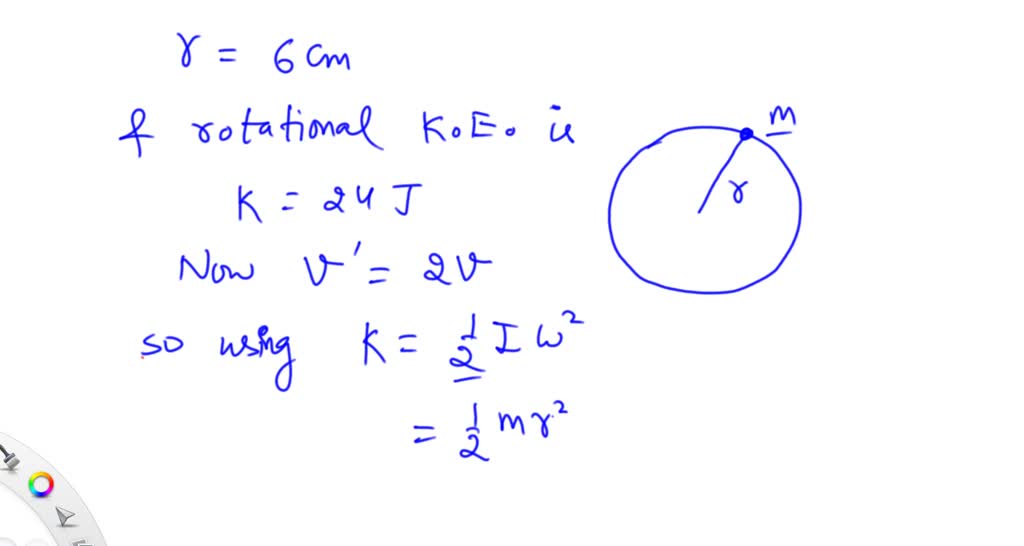 SOLVED: An electron is moving with uniform circular motion around a ...