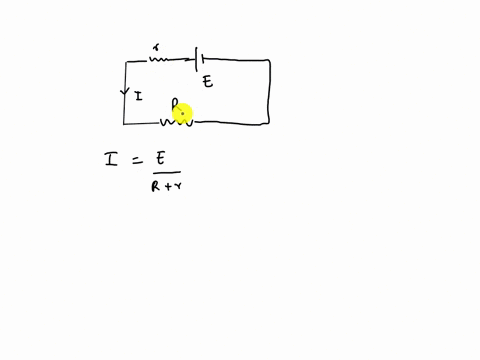 express-as-a-formula-the-current-i-from-a-battery-as-a-function-of-the-external-resistance-r-the-electromotive-force-e-and-the-internal-resistance-r-being-constant-current-equals-electromoti-37982