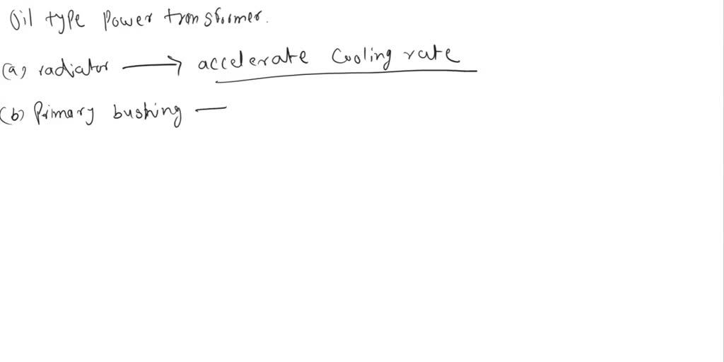 SOLVED: One of the following is not a basic part of an oil-type power ...