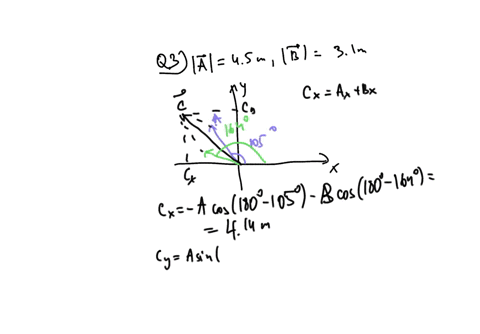 questot-10-vector-a-has-mzgnitude-45-m-and-direction-105-relative-to-the-positive-k-aris-vector-b-has-magnitude-31-m-and-direction-1640-relative-t0-the-positive-situjton-_-x-axis-questions-1-20175