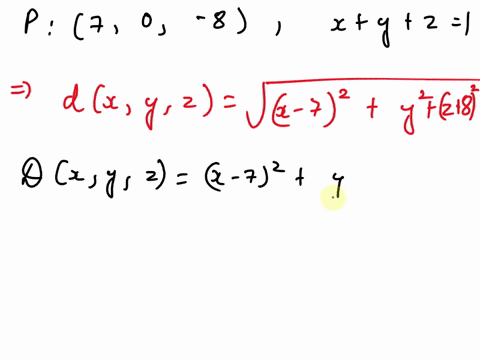 use-lagrange-multipliers-to-find-the-shortest-distance-from-the-point-70-8-to-the-plane-xyz1-21241